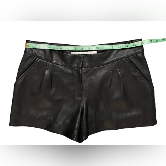 COPY - Twelfth Street by Cynthia Vincent lambskin black real leather shorts 8 s… - Picture 11 of 11